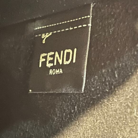 FENDI Vitello Fluffy Logo Vertical Box Crossbody - Picture 8 of 16